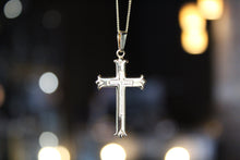 Load image into Gallery viewer, Yellow Gold Vermeil Cross on 20&quot; Chain

