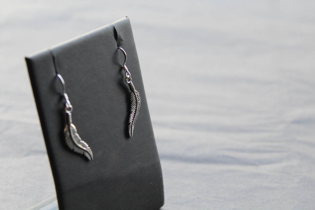 Feather Drop Earring
