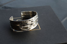 Load image into Gallery viewer, Sterling Silver Large Ruched Cuff
