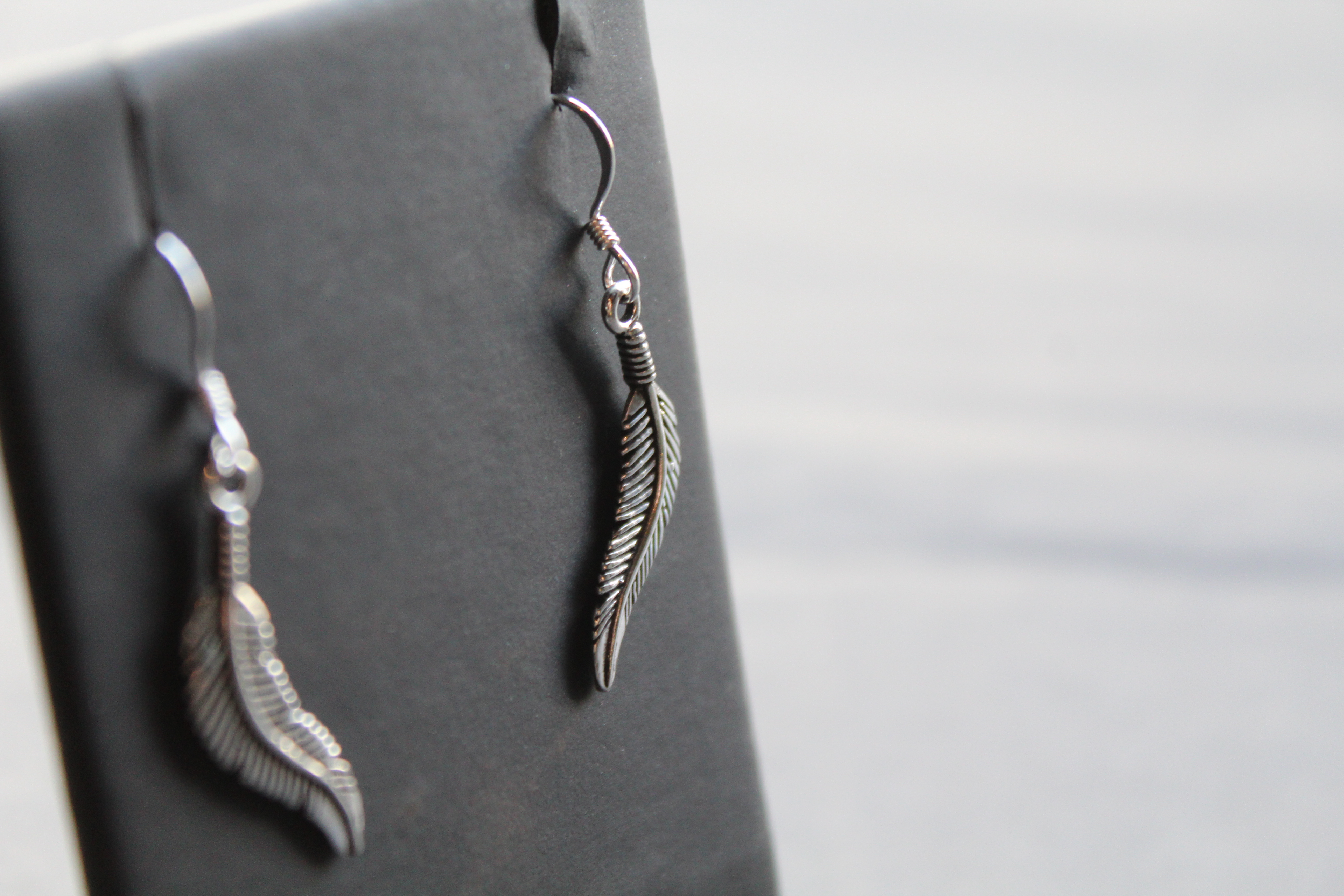 Feather Drop Earring
