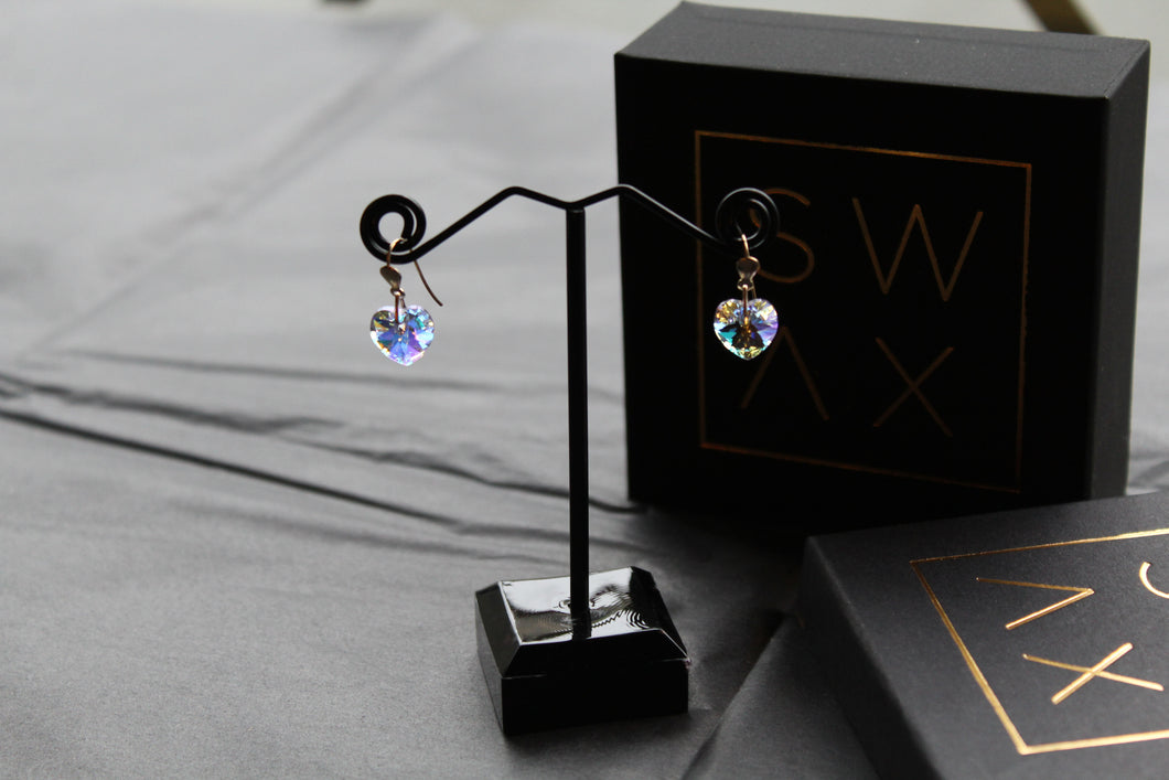 9ct Gold Austrian Crystal Drop Earring