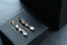 Load image into Gallery viewer, 9ct Gold Clear CZ Drop Earrings
