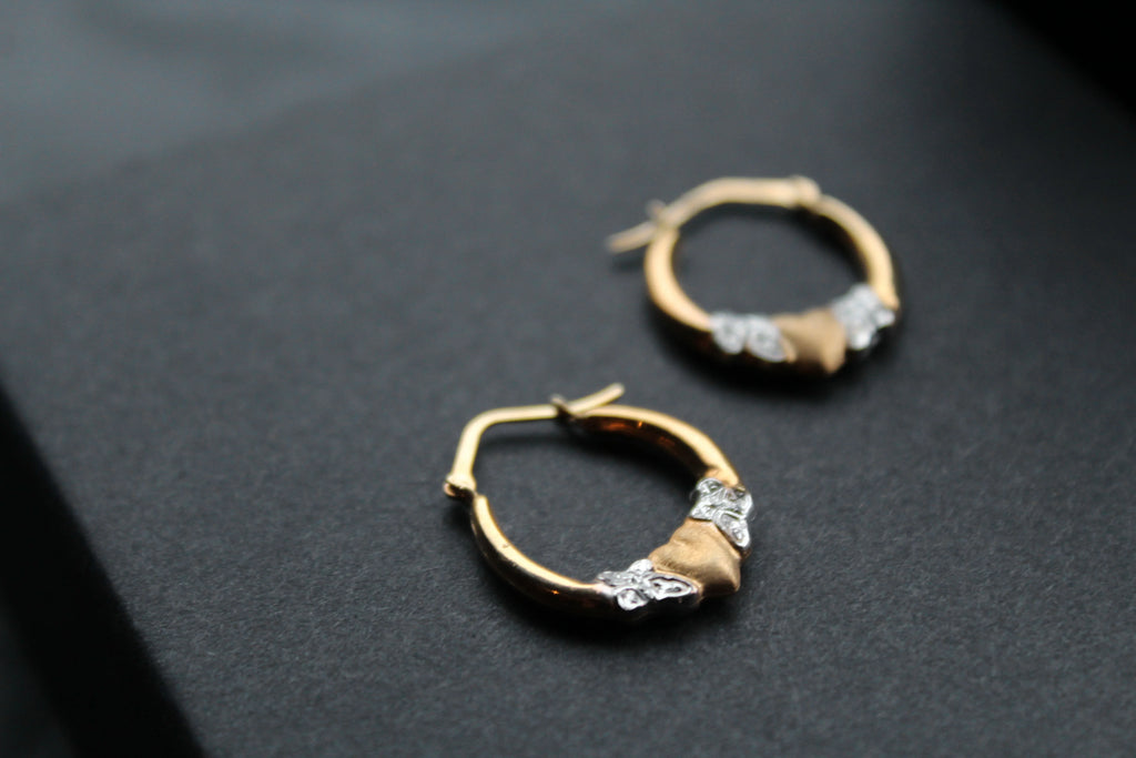 9ct Gold Earring & Necklace Set - Swax Jewellery Barmouth