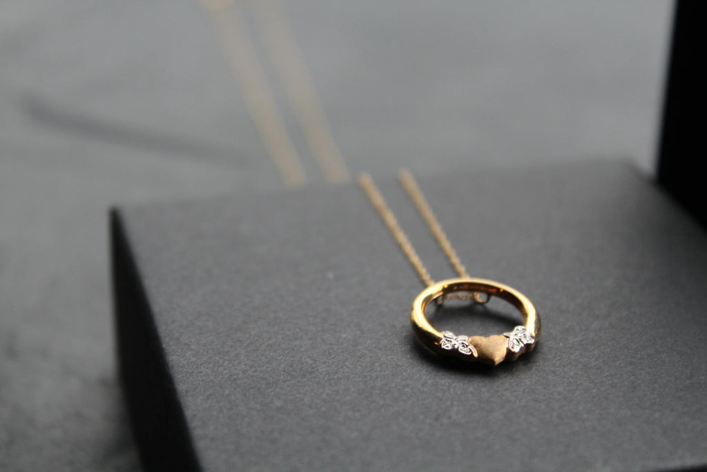 9ct Gold Earring & Necklace Set - Swax Jewellery Barmouth