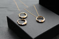 9ct Gold Earring & Necklace Set - Swax Jewellery Barmouth