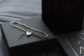 9ct Gold Figaro Lockdown Bracelet - Swax Jewellery Barmouth