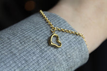 Load image into Gallery viewer, 9ct Gold Heart Charm Bracelet
