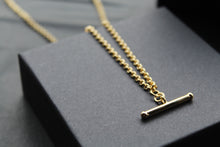 Load image into Gallery viewer, 9ct Gold T- Bar Necklace
