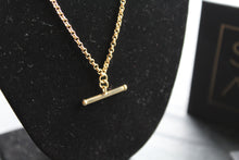Load image into Gallery viewer, 9ct Gold T- Bar Necklace
