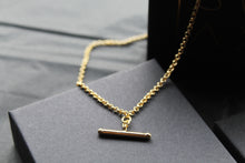 Load image into Gallery viewer, 9ct Gold T- Bar Necklace
