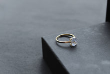 Load image into Gallery viewer, 9ct Solitaire Clear CZ Ring
