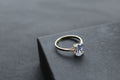 9ct Solitaire Clear CZ Ring - Swax Jewellery Barmouth