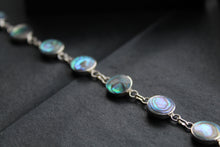 Load image into Gallery viewer, Abalone Sterling Silver Round Bracelet
