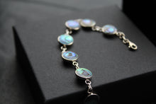 Load image into Gallery viewer, Abalone Sterling Silver Round Bracelet
