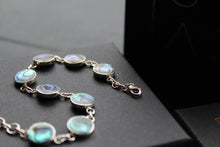 Load image into Gallery viewer, Abalone Sterling Silver Round Bracelet
