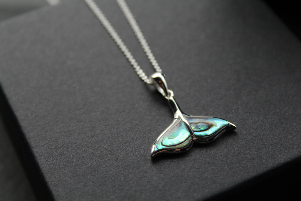 Abalone Whale Tail Necklace - Swax Jewellery Barmouth