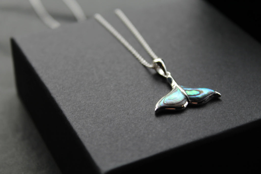 Abalone Whale Tail Necklace - Swax Jewellery Barmouth