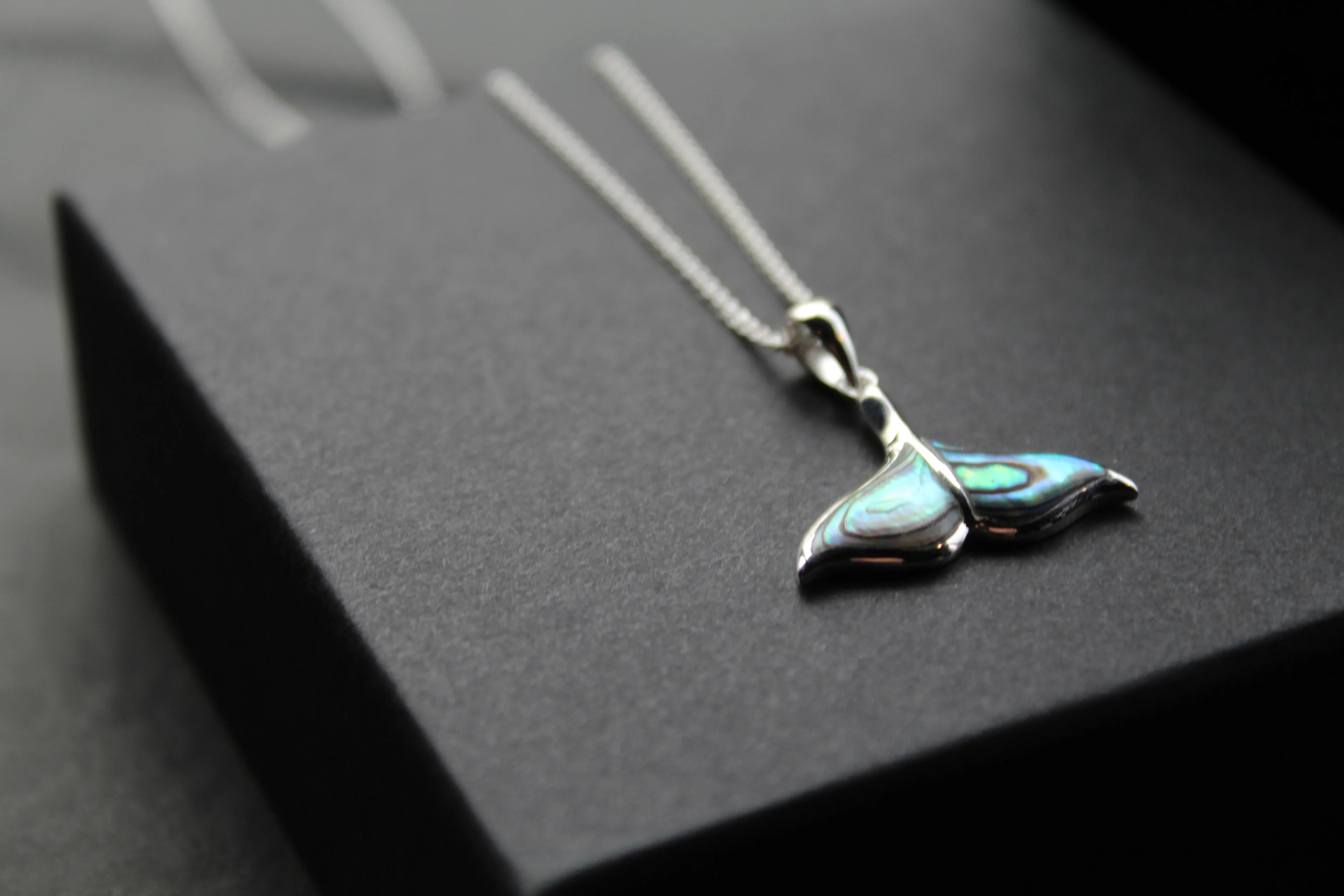 Abalone Whale Tail Necklace - Swax Jewellery Barmouth