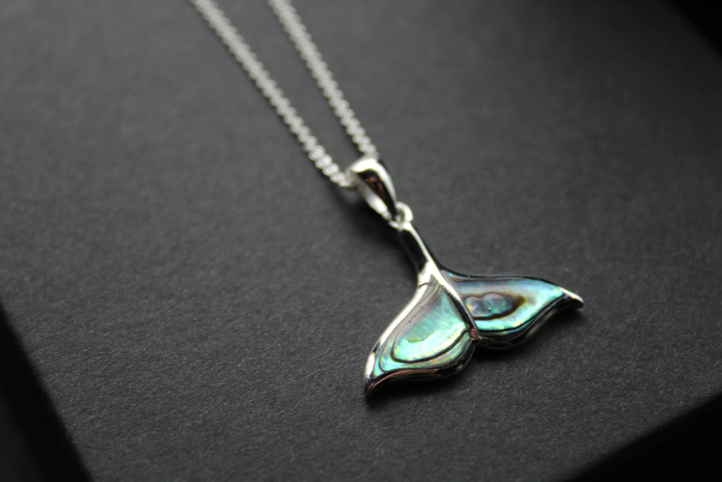 Abalone Whale Tail Necklace - Swax Jewellery Barmouth