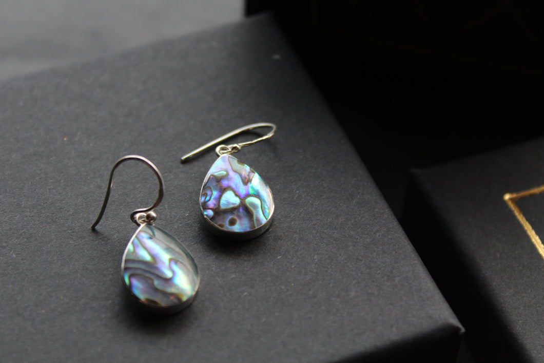 Abalone & Mother of Pearl Drop Earrings