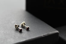 Load image into Gallery viewer, Amethyst Square Claw Studs
