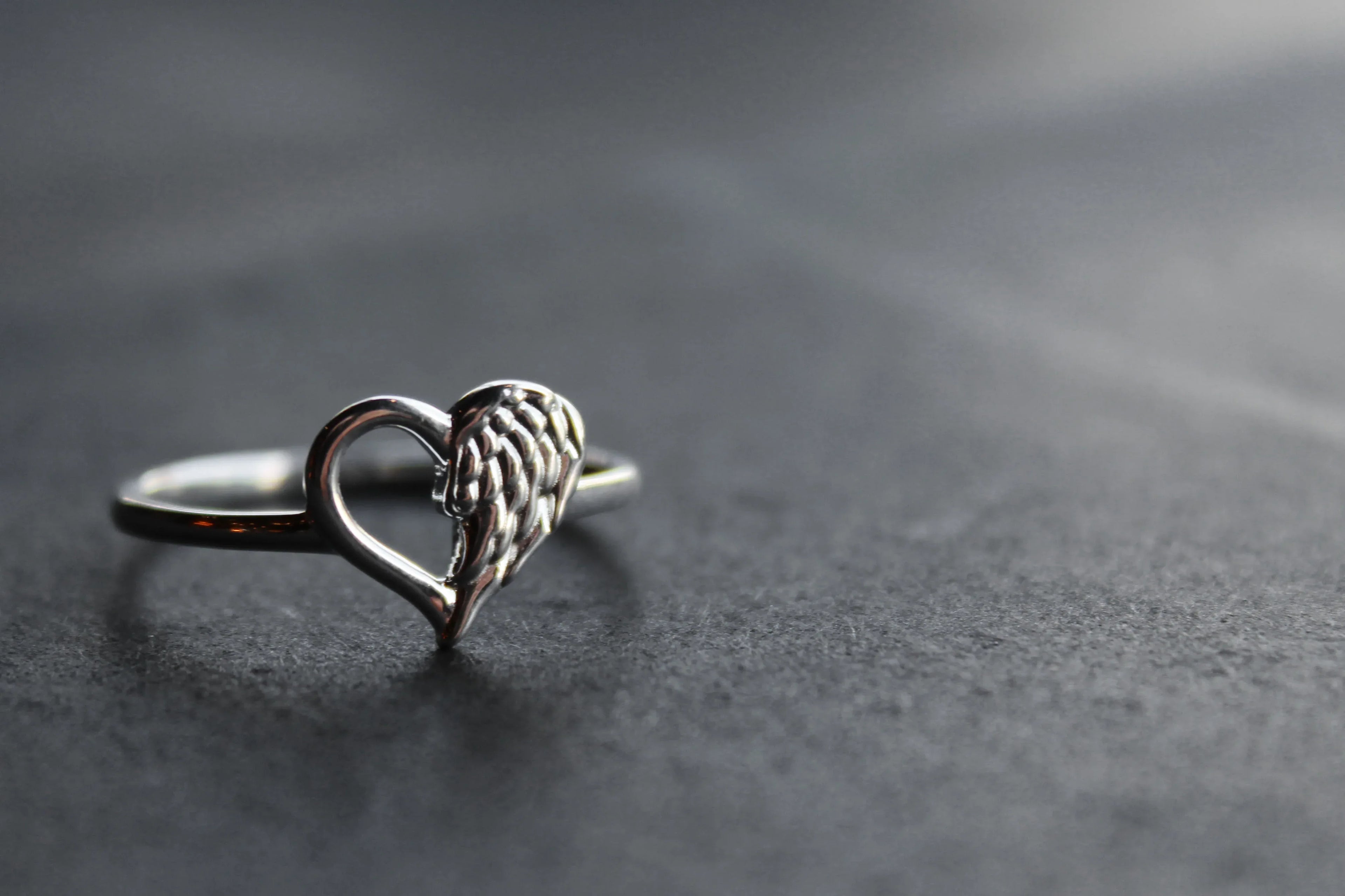 Angel Heart Ring - Swax Jewellery Barmouth