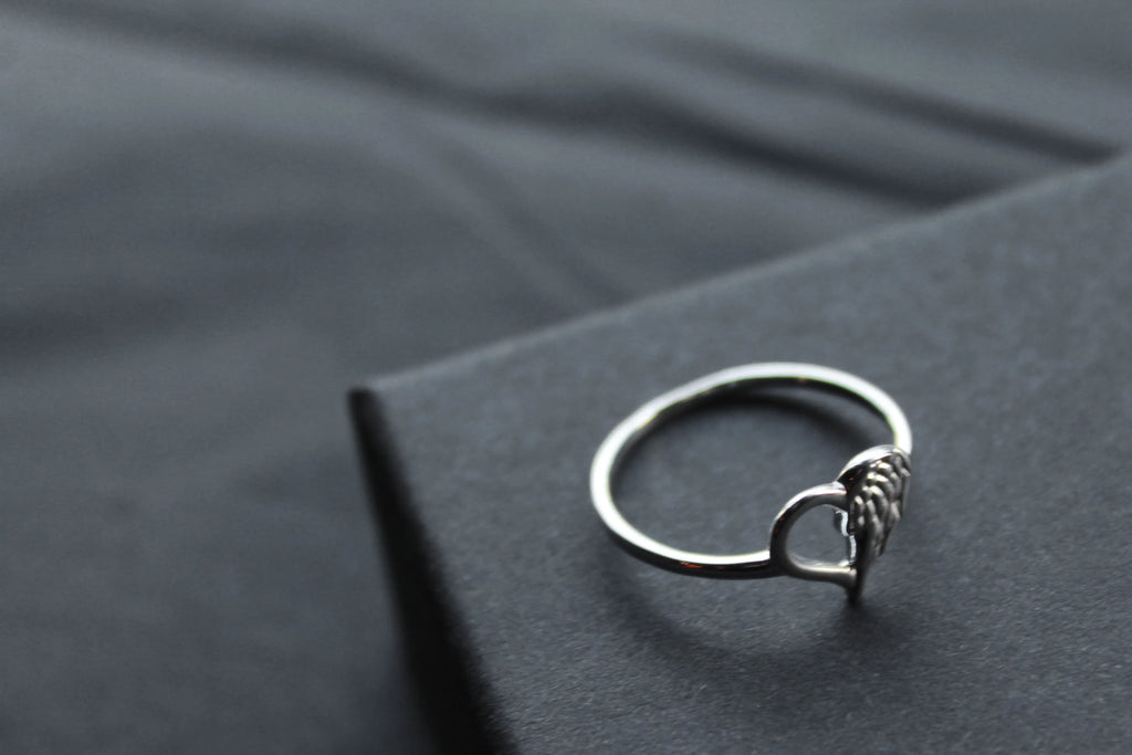 Angel Heart Ring - Swax Jewellery Barmouth