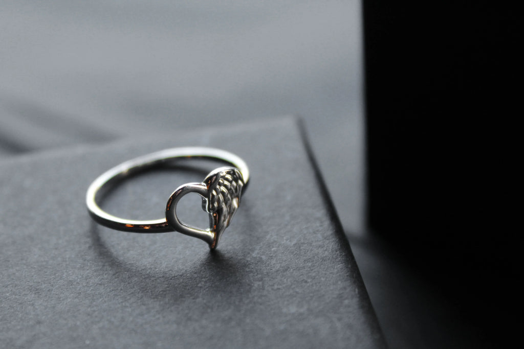 Angel Heart Ring - Swax Jewellery Barmouth