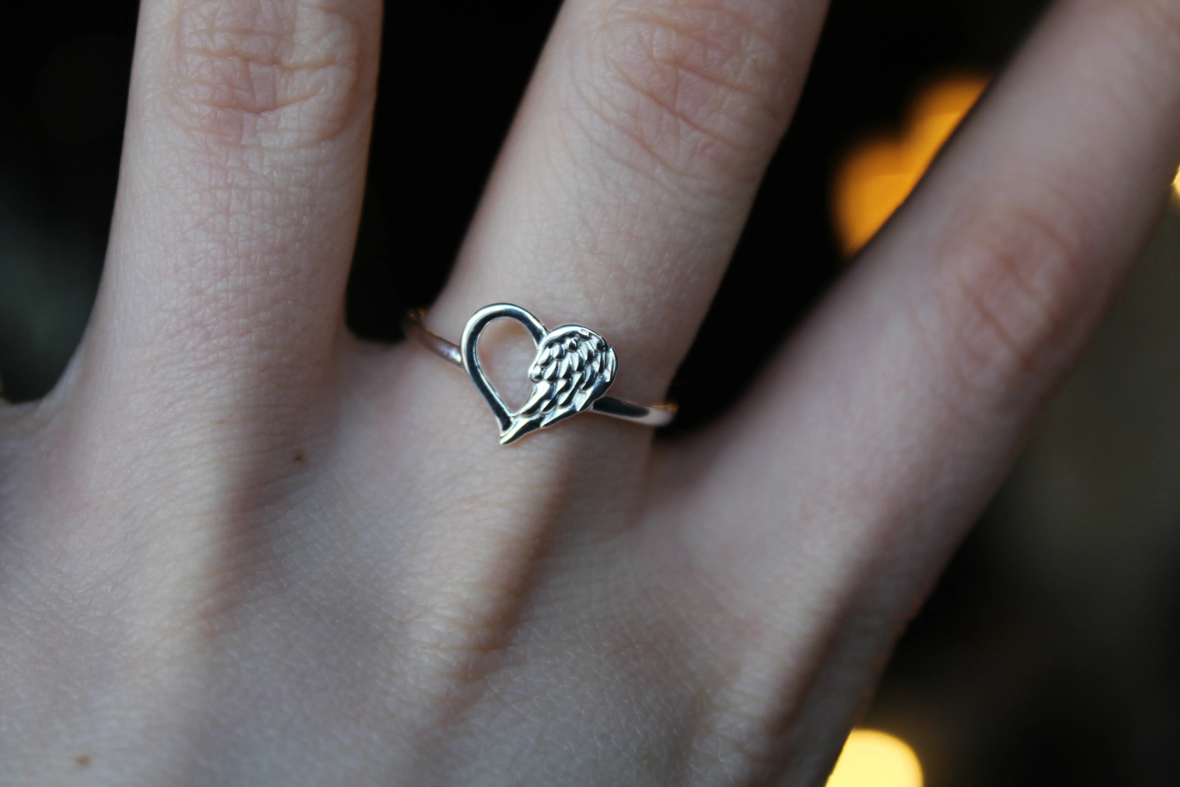 Angel Heart Ring - Swax Jewellery Barmouth