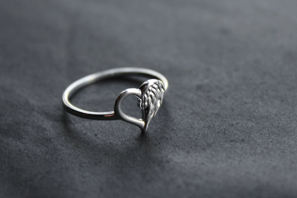 Angel Heart Ring - Swax Jewellery Barmouth