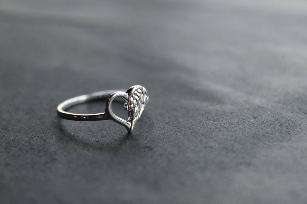 Angel Heart Ring - Swax Jewellery Barmouth