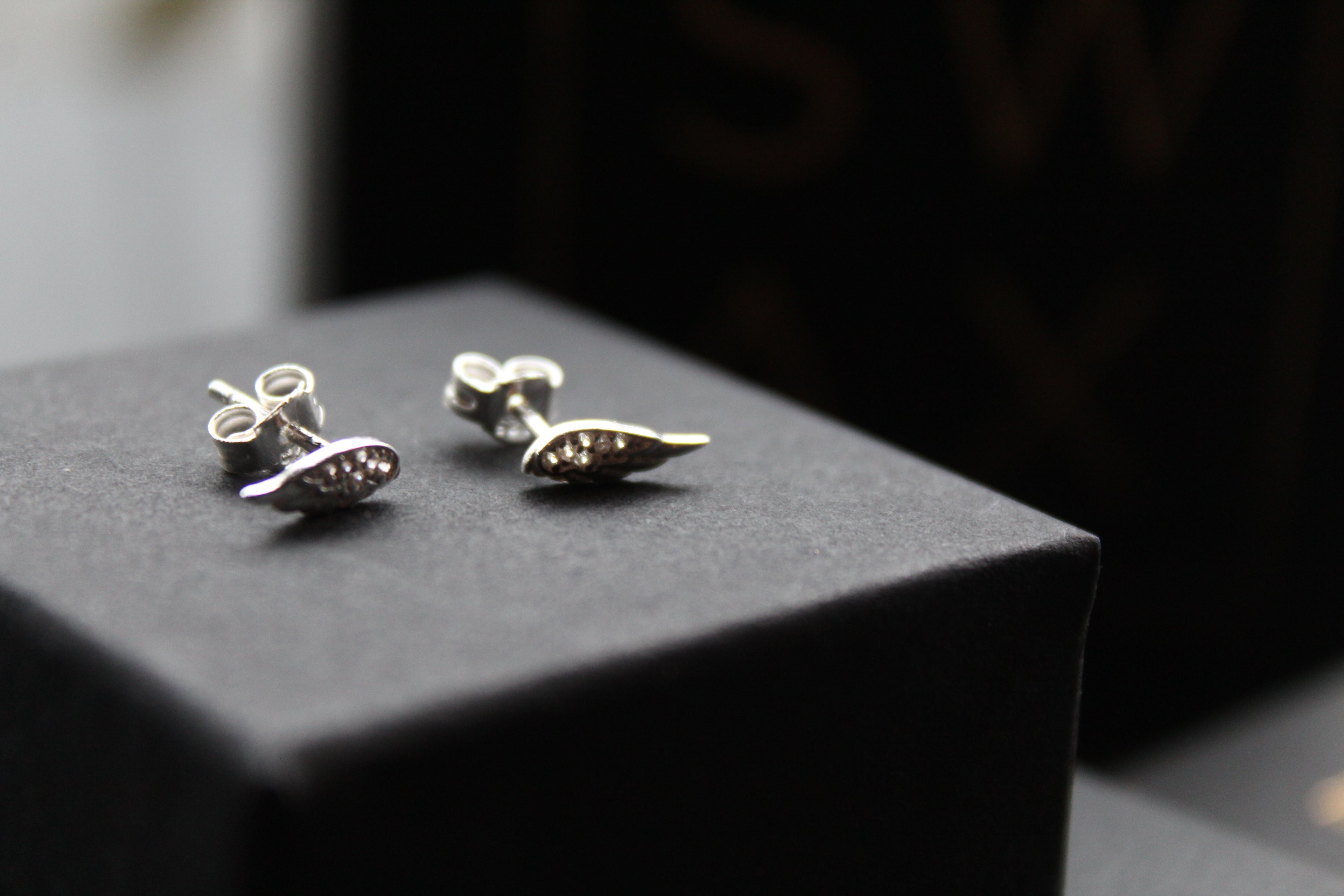 Angel Wing Stud Earrings