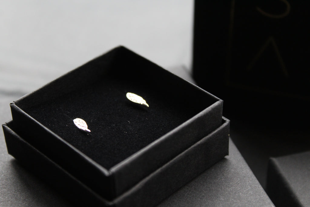 Angel Wing Stud Earrings