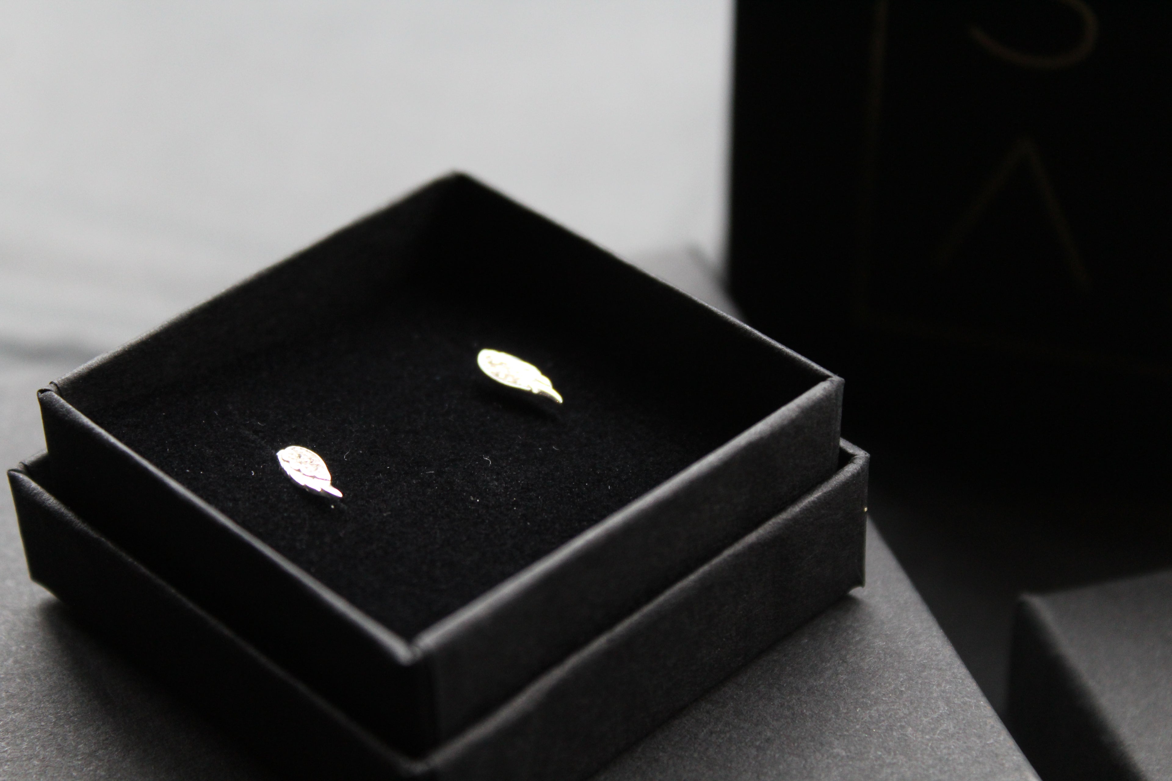 Angel Wing Stud Earrings