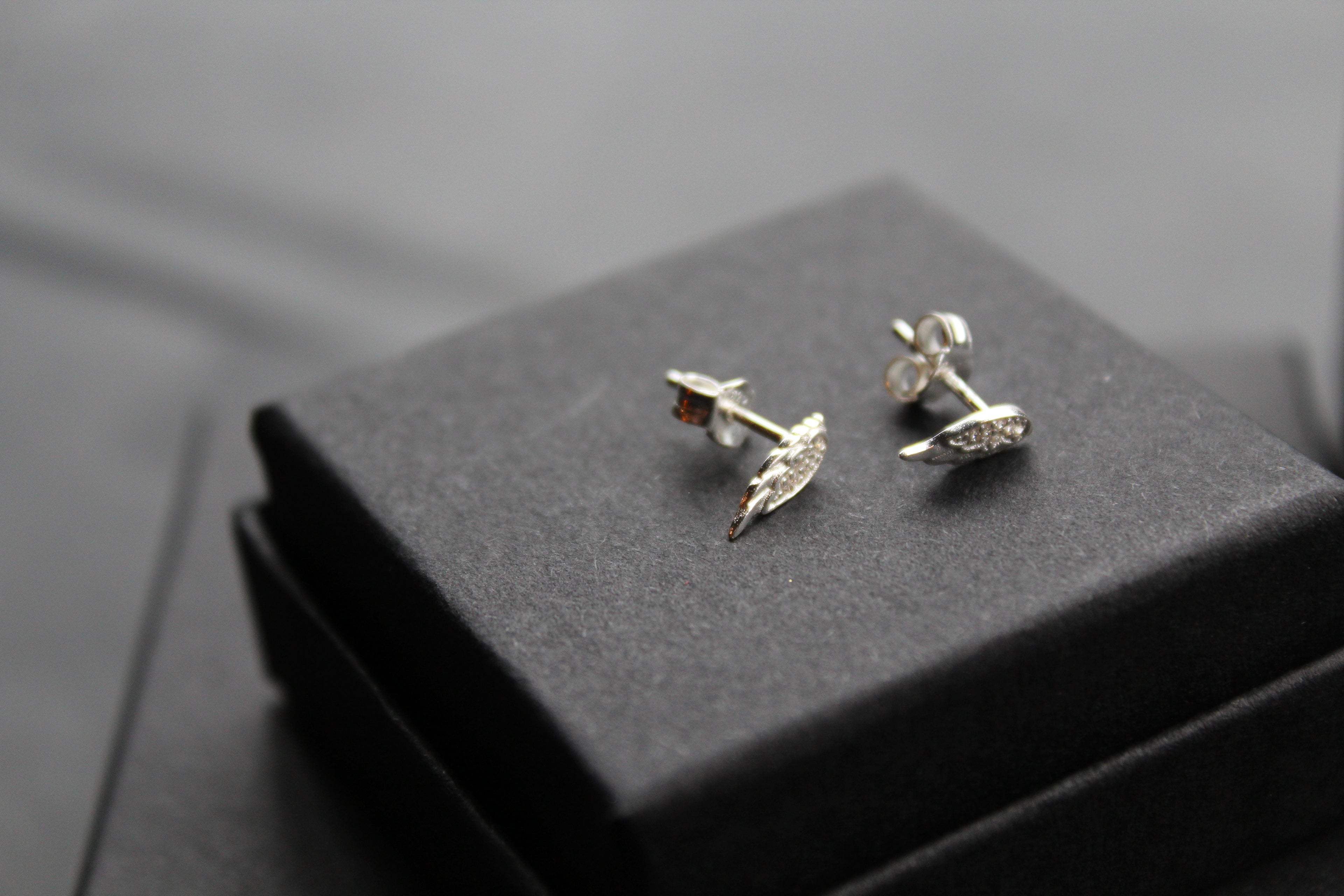 Angel Wing Stud Earrings