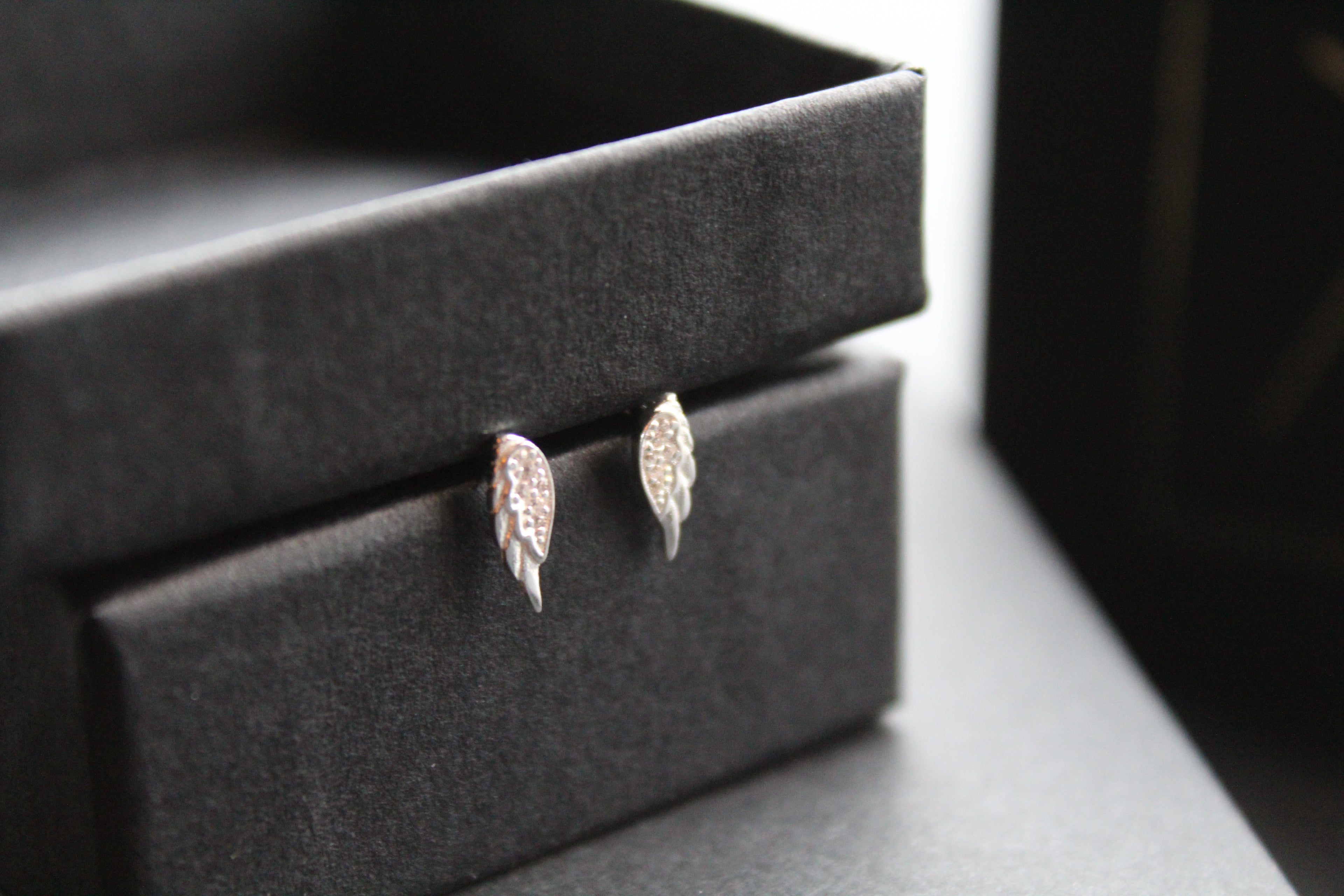 Angel Wing Stud Earrings
