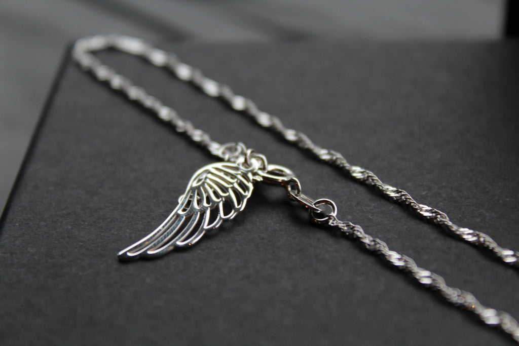 Angel Wing Ankle Chain - Swax Jewellery Barmouth