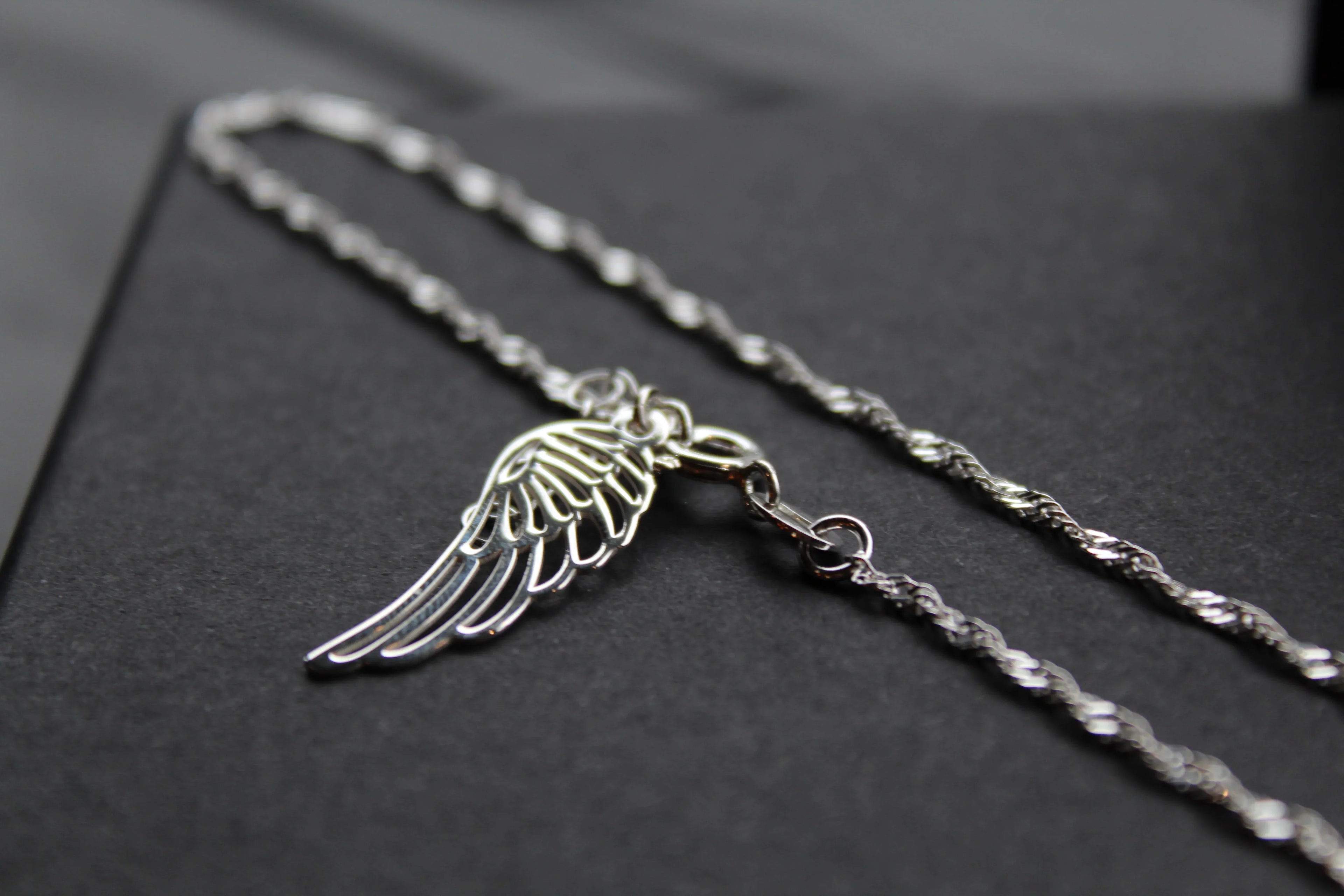 Angel Wing Ankle Chain - Swax Jewellery Barmouth