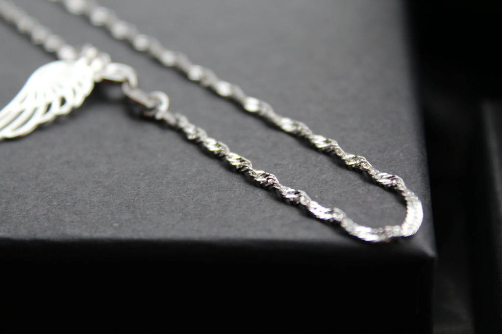 Angel Wing Ankle Chain - Swax Jewellery Barmouth
