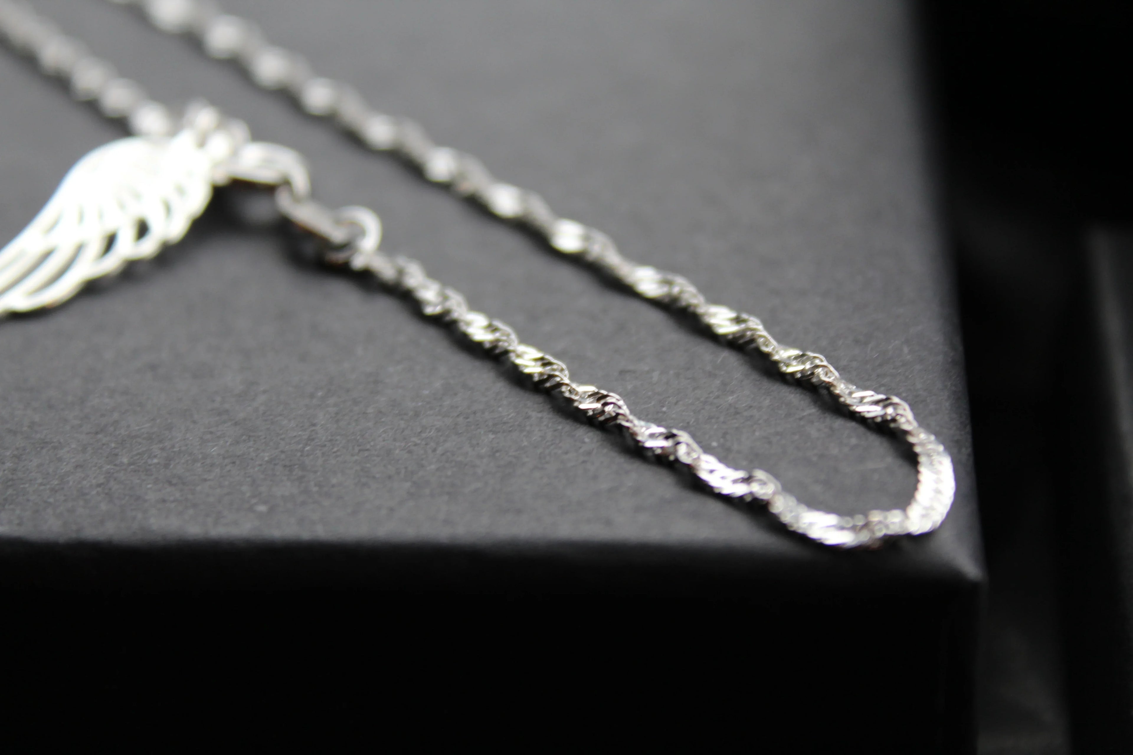 Angel Wing Ankle Chain - Swax Jewellery Barmouth