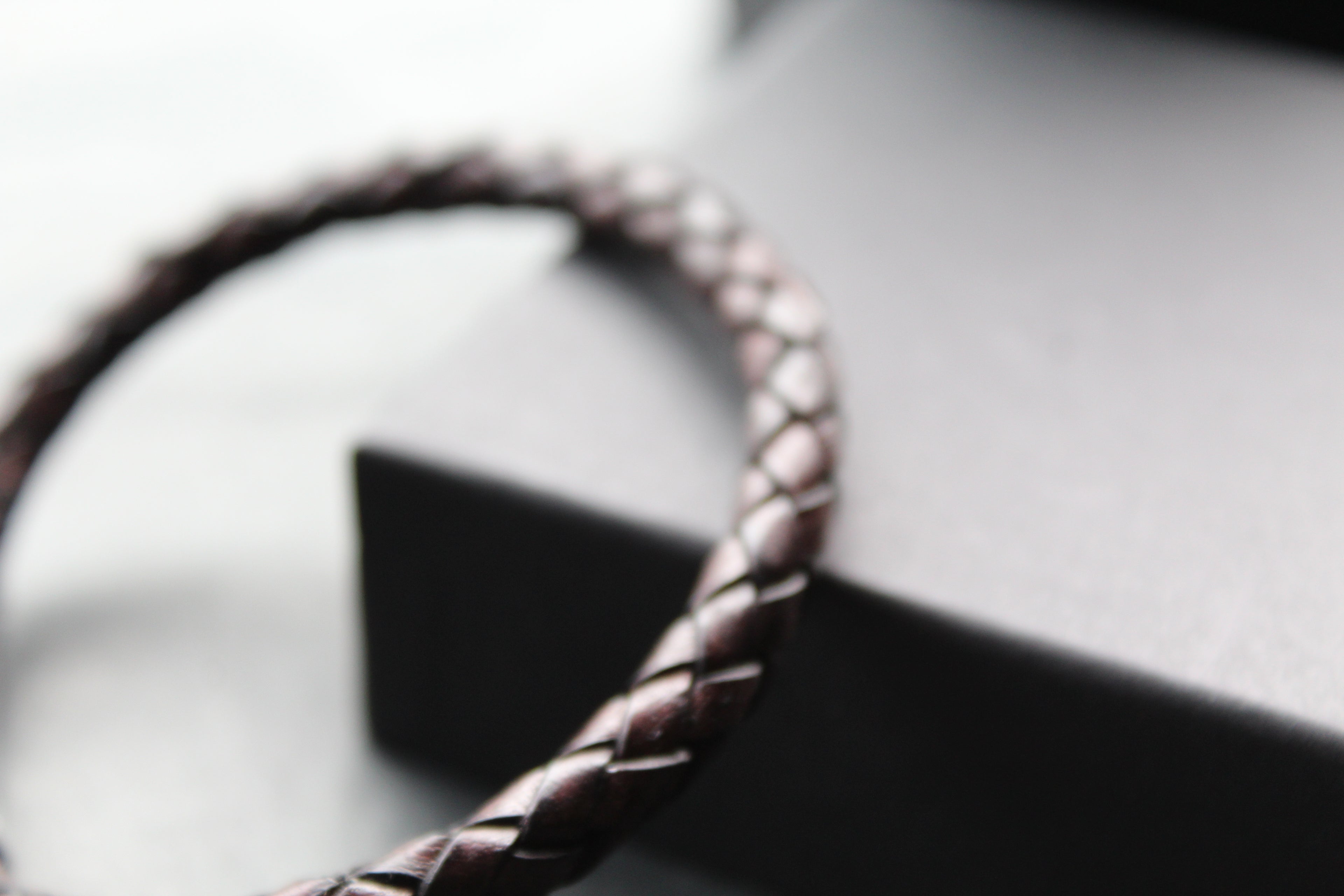 Antique Dark Brown Leather with Stainless Steel Clasp