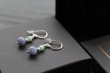 Load image into Gallery viewer, Aqua Chalcedony Bead Earrings
