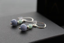 Load image into Gallery viewer, Aqua Chalcedony Bead Earrings
