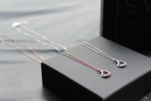 Load image into Gallery viewer, Aquamarine Heart Pendant &amp; Chain
