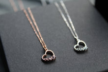Load image into Gallery viewer, Aquamarine Heart Pendant &amp; Chain
