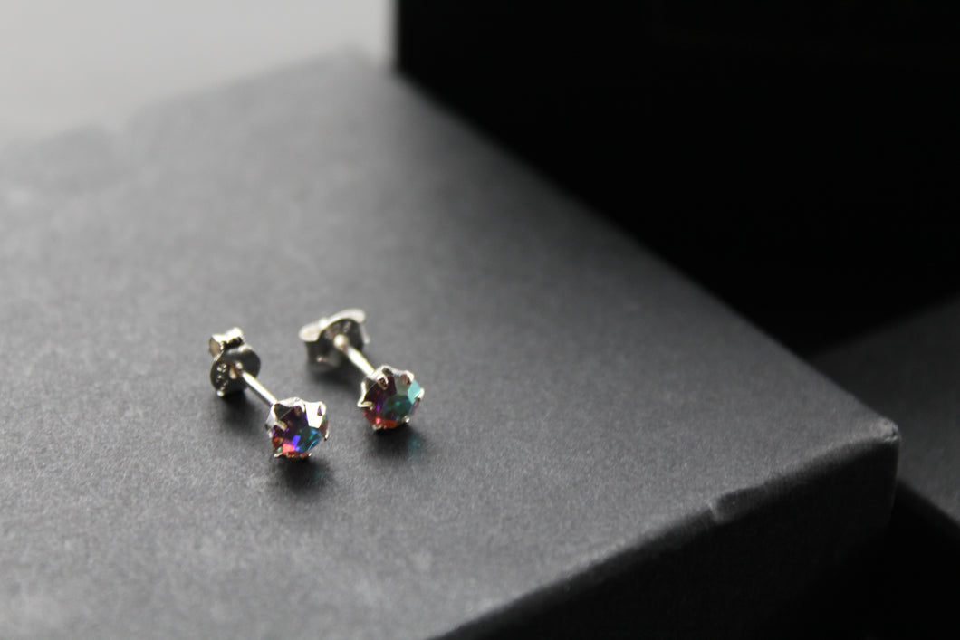 Aurora Borealis Austrian Crystal Studs