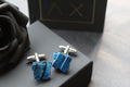 Dichroic Glass Cuff Links