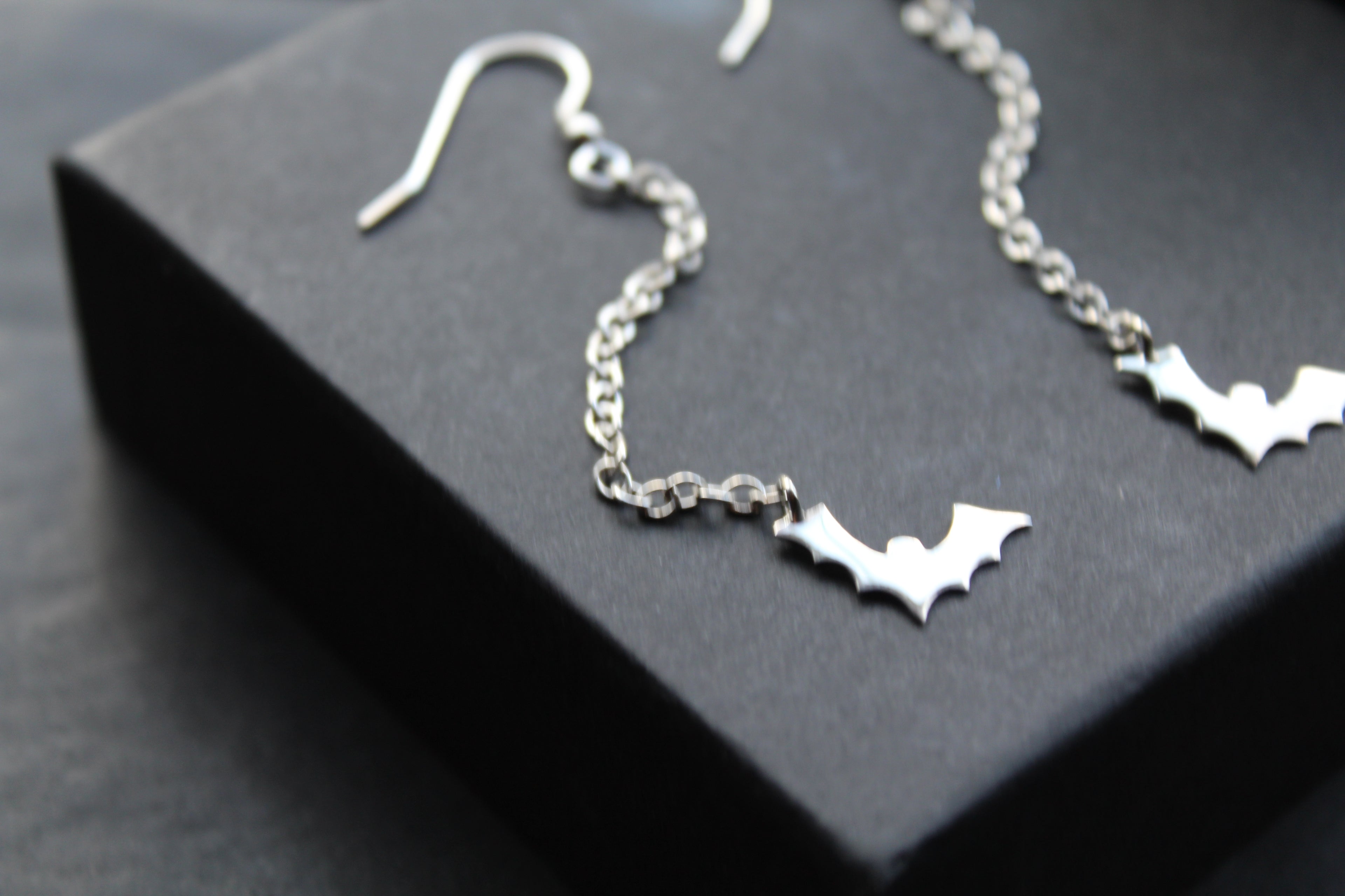 Bat Drop Earrings