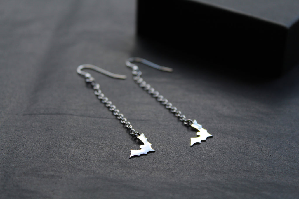 Bat Drop Earrings