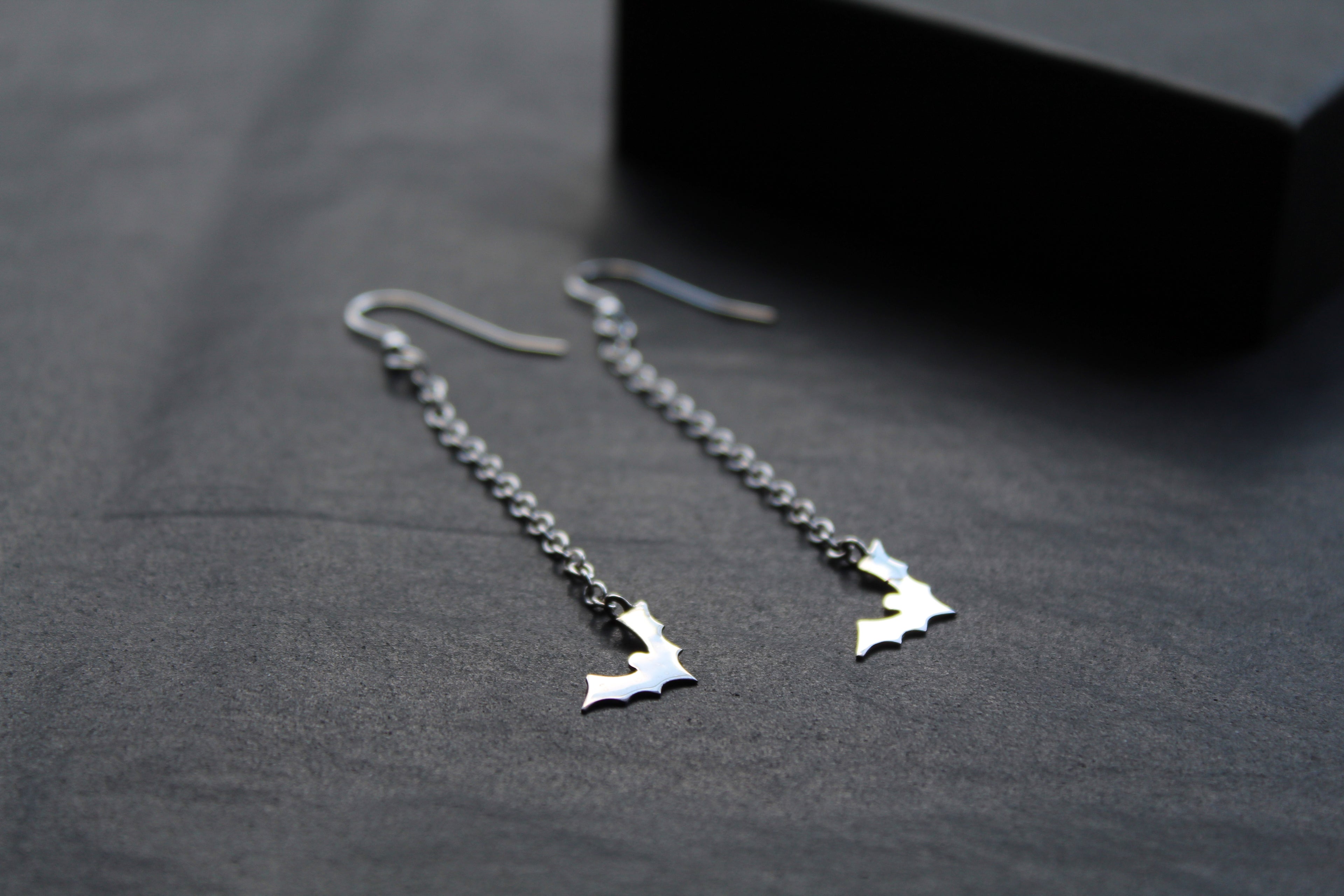 Bat Drop Earrings